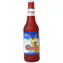 Silly Squeaker Beer Bottle Deers Bite