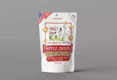 Dogs Love Kale Apple Crisp 6 oz. Resealable bag