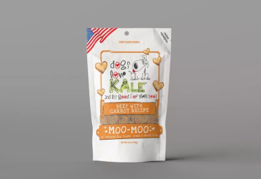 Dogs Love Kale Moo-Moo (Beef & Carrot) 6 oz. Resealable bag