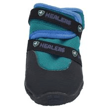 Healers Urban Walkers III Dog Booties - One Pair - Teal - Small/Medium