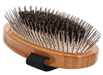 Bass Brushes- The Hybrid Groomer (Palm Style/ Dark Finish)