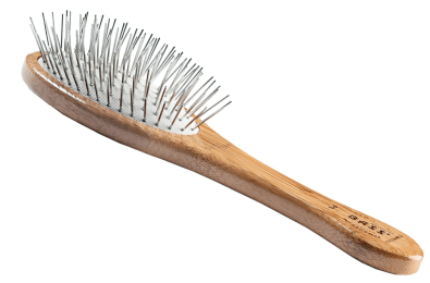 Bass Brushes- Style & Detangle Pet Brush (Medium Oval /Dark Finish)