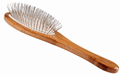 Bass Brushes- Style & Detangle Pet Brush (Large Oval /Dark Finish)