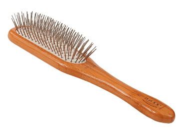 Bass Brushes- Style & Detangle Pet Brush (Medium Paddle /Dark Finish)