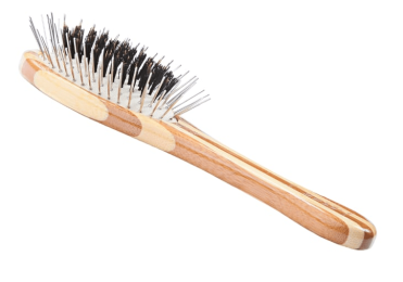 Bass Brushes- The Hybrid Groomer (Small Oval/ Striped Finish)