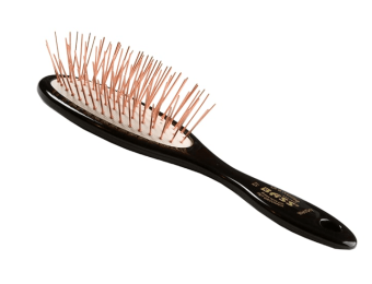 Bass Brushes- Style & Detangle Pet Brush (Small Oval /Jet Black Finish)