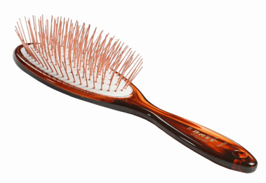 Bass Brushes- Style & Detangle Pet Brush (Large Oval /Tortoise Shell Finish)