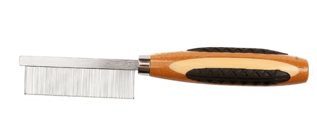 Bass Brushes- Style & Detangle Pet Comb (Pure Bamboo Handle /Striped Finish)