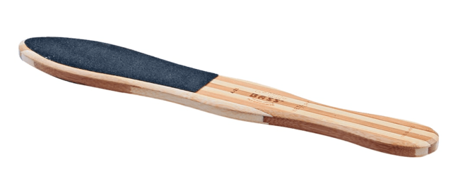 Bass Brushes- Pad Buffer (Pure Bamboo Handle/ Striped Finish)