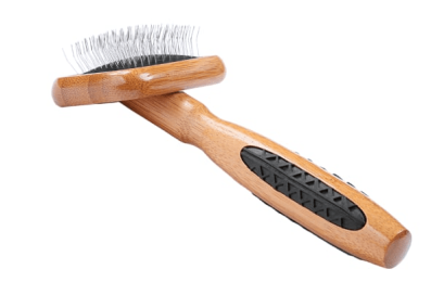 De-matting Pet Brush (Extra Small Slicker Style/ Dark Finish)