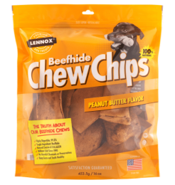 Peanut Butter Beehide Chew Chips (16oz)