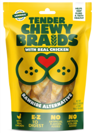 Alternative Rawhide Tender Chewy Braids with Real Chicken (3oz)