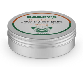 Bailey's Hemp Infused Paw & Nose Balm with 50MG Naturally Occurring CBD
