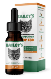 Bailey's Full Spectrum Hemp Oil For Cats with 100MG Naturally Occurring CBD