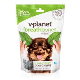 V-Planet Breath Bones Vegan Dental Dog Treats Mini