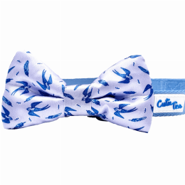 Cutie Ties Dog Bow Tie (Color: Swallow & Feather)