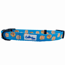 Cutie Ties Fun Design Dog Collar (Color: The Breakfast Club)