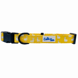 Cutie Ties Fun Design Dog Collar (Color: Llama Yellow)