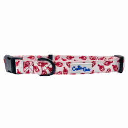 Cutie Ties Fun Design Dog Collar (Color: Lobster White)