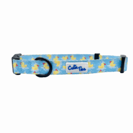 Cutie Ties Fun Design Dog Collar (Color: Rubber Duckies)