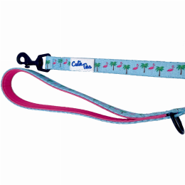 Cutie Ties Fun Design Dog Leash (Color: Flamingo Miami Vice)