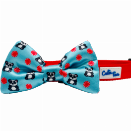 Cutie Ties Dog Bow Tie (Color: Panda Blue)