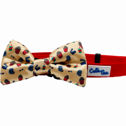 Cutie Ties Dog Bow Tie (Color: Movie Night)