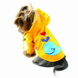 Splashing Whale Raincoat with Cotton Lining (Color: )