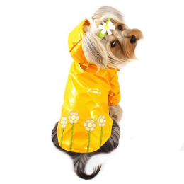 Polka Dots & Daisies Raincoat with Cotton Lining (Color: )