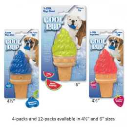Cool Pup Toy  Ice Cream Cone (Color: Blue)
