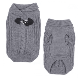 ES Shawl Collar Sweater (Color: Gray)