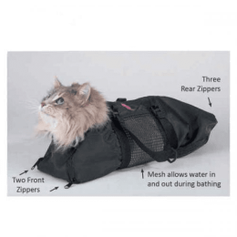 Top Performance Cat Grooming Bag (Color: Black)