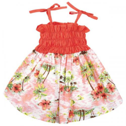 CC Hawaiian Breeze Sundress (Color: Orange)