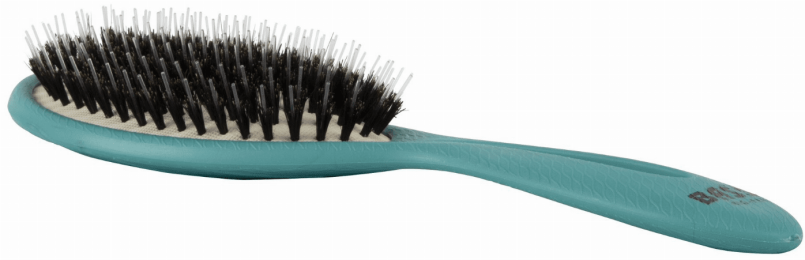 Bass Brushes- The BIO-FLEX Shine  Shine & Condition Hair Brush (Compressed Plant Fiber Handle/ Oval Shape) (Color: Green)
