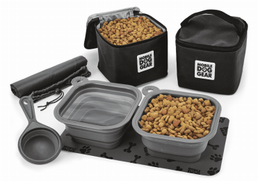 Mobile Dog Gear Dine Away Bag (Medium/Large Dogs) (Color: Black)
