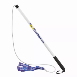 Flirt Pole V2 Dog Toy with Lure (Color: Purple/Blue Tie Dye)