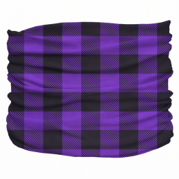 Buffalo Plaid Pup Scruff (Color: Purple,Black)