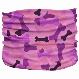 Bone Camo Pup Scruff (Color: Pink)