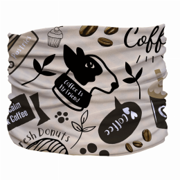 Caffeinated Canine Pup Scruff (Color: Beige)