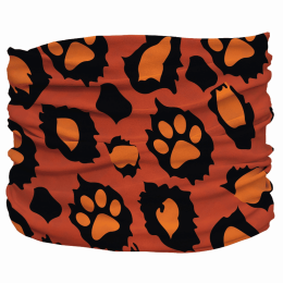Leopawd Skin Pup Scruff (Color: Orange)