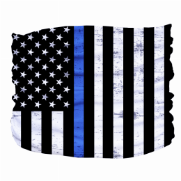 Thin Blue Line Pup Scruff (Color: Blue,Black,White)